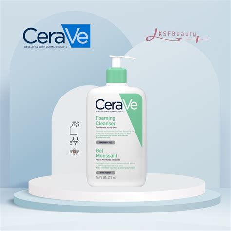 CeraVe Skincare Facial Foaming Cleanser For Normal To Oily Skin 473ml