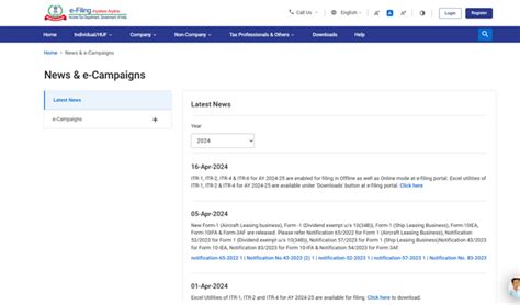 Income Tax Portal Update Cbdt Enables Online And Offline Filing Of Itr