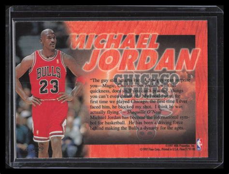 1997 98 Fleer Flair Hardwood Leaders 4 Michael Jordan EBay