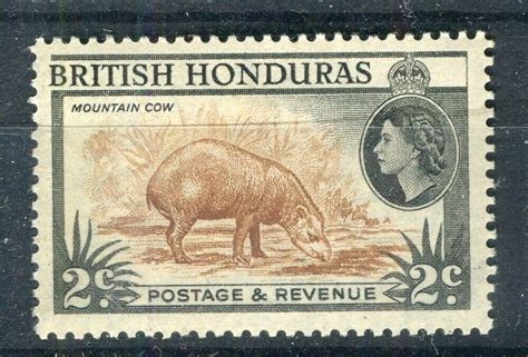 BRITISH HONDURAS 1950s Early QEII Pictorial Issue Mint Hinged 2c