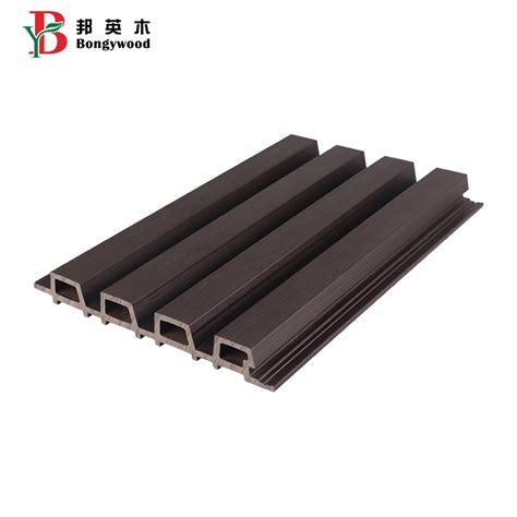 High Strength Co Extrusion Wpc Wallboard Wood Plastic Capped Slatted