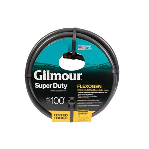 Gilmour Flexogen 10 Lightweight Garden Hose With Full Flo Machined