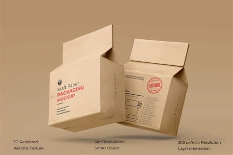 Kraft Paper Bag Mockup Graphic For Free