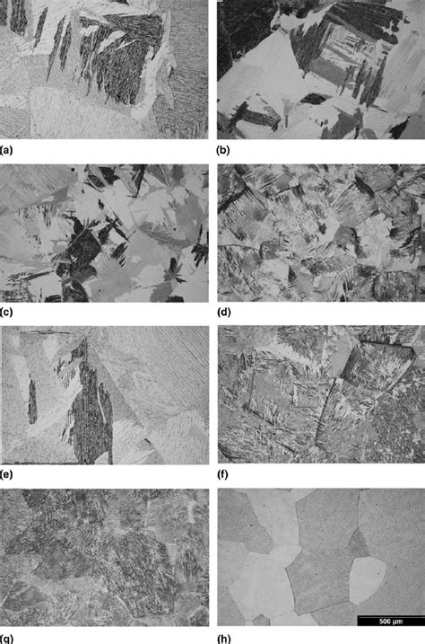 Typical Microstructures Of A E Cp Titanium B Ti Fe C