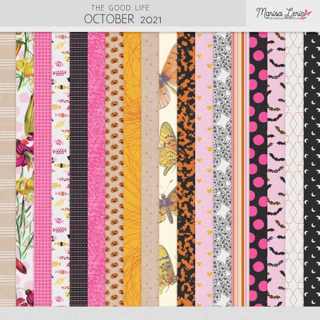 The Good Life October Papers Kit By Marisa Lerin Graphics Kit