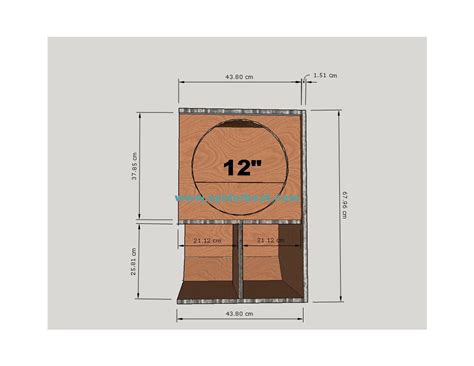 Gambar Desain Ukuran Boks Speaker Mini Scoop Lengkap