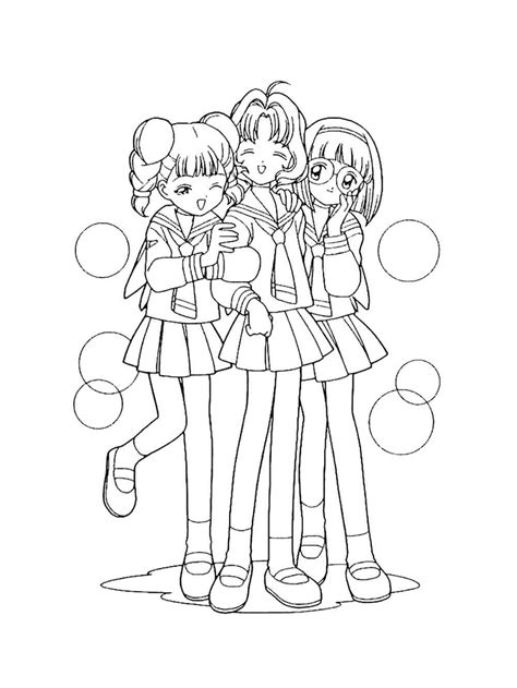 Anime Best Friend Coloring Pages