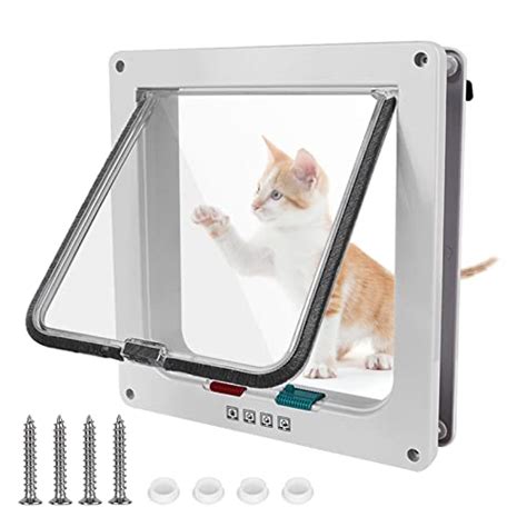 Large Cat Door 4 Way Locking Cat Flap Door Cat Flap Dog Flap Pet Flap