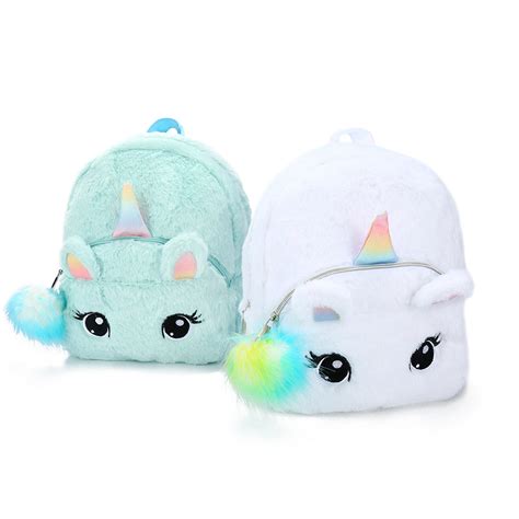 Pink Fluffy Unicorn Backpack Kawaii Unicorn Store