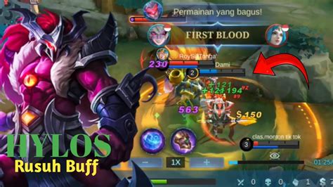 Hylos Build Strong Rusuh Buff Lawan Terbaru Mlbb YouTube