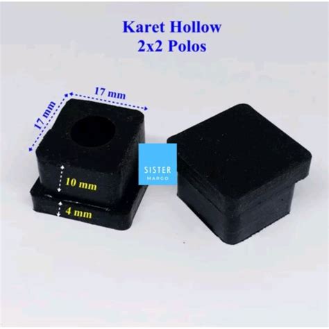 Jual Karet Alas Kaki Kursi Meja Hollow 2x2 Polos Murah Bagus Kab