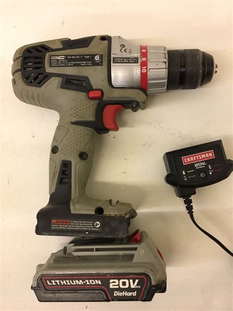 Craftsman 46133 Bolt On 20V Max Lithium Ion Drill Driver W Battery