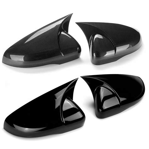 Pair Rear View Mirror Cap Cover Direct Add On Left And Right For Vw Golf Mk6 Gti Gtd R 2009 2013