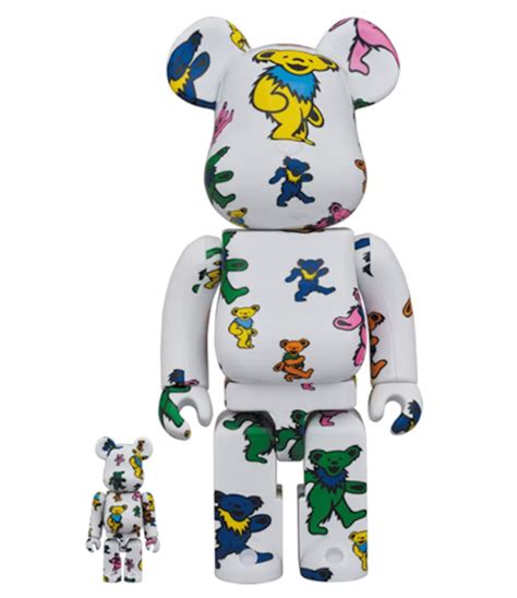 Bearbrick X Grateful Dead Dancing Bear 100 And 400 Set Urban