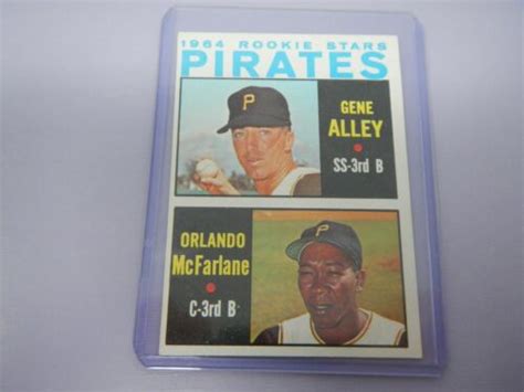 1964 Topps Baseball Gene Alley Orlando McFarlane Pittsburgh Pirates