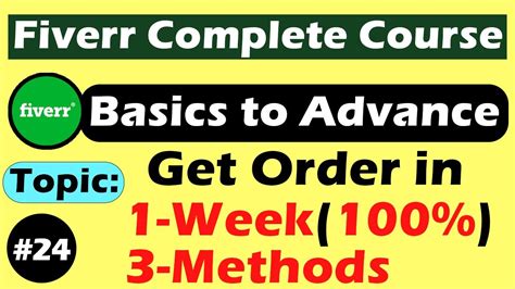 Get Your St Order On Fiverr In Just Week Get Orders On Fiverr