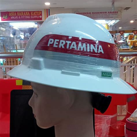 Jual Helm Msa Full Brim V Gard Fastrack Original Pertamina Original