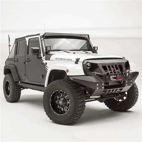 Defensa Frontal Con Parrilla Bumper Para Jeep Jk Mercadolibre