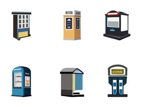 Kiosco De Informaci N Vector Ilustraci N Vector Colecci N De