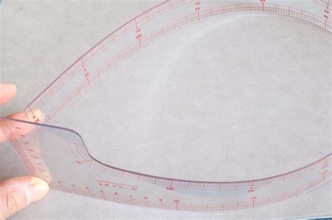 Kawaguchi L Shaped Pattern Ruler 60cm Eight Needles