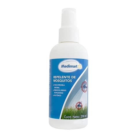 Repelente De Mosquitos Medimart Con Citronela 200 Ml Walmart