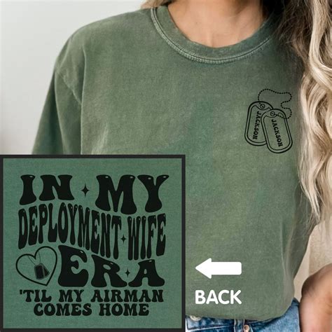 Deployment Wife Era Shirt Military Deployment Wife Comfort Colors