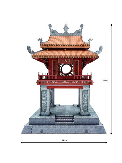 Bộ Lắp Ráp Mô Hình Giấy 3d Khuê Văn Các Hà Nội Tayta