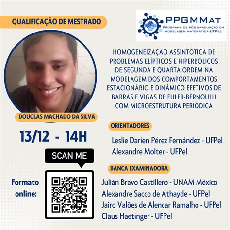 Programa de Pós Graduação em Modelagem Matemática Convite para