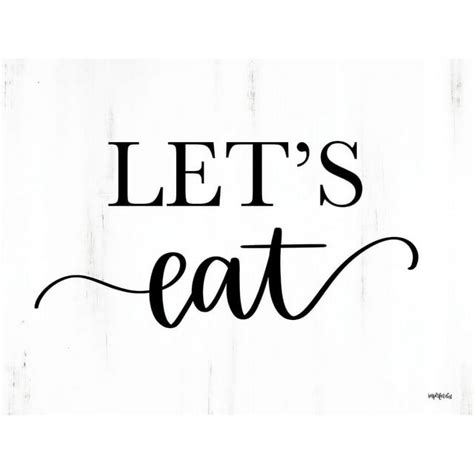 Lets Eat Poster Print By Imperfect Dust Imperfect Dust 24 X 18