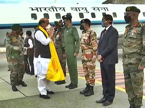 Defence Minister Rajnath Singh arrives in Leh to carry out security review | Current Affairs ...