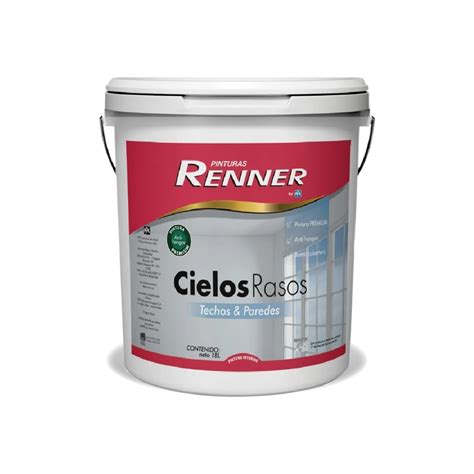 Pintura Latex Cielo Raso Renner Techos Y Paredes Lt