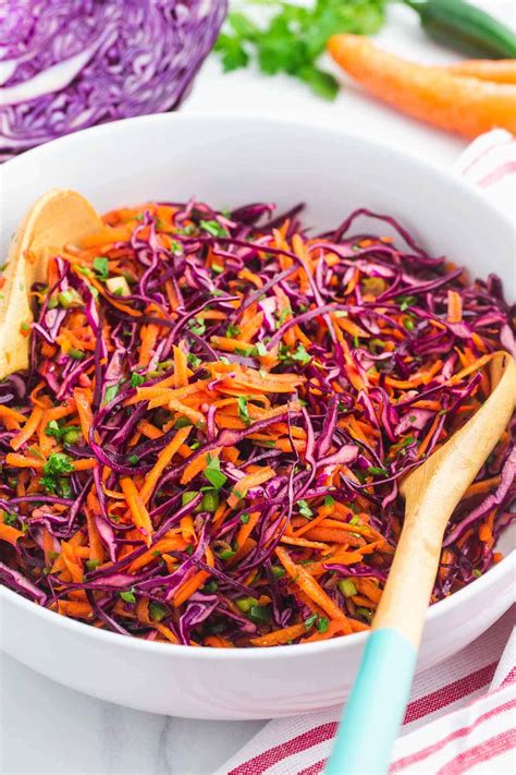 Healthy Red Cabbage Slaw Recipe Little Sunny Kitchen 2024