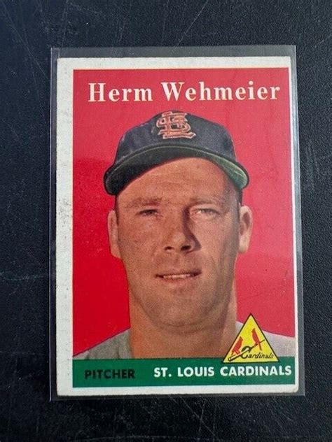 Topps Baseball Set Break Herm Wehmeier Ebay