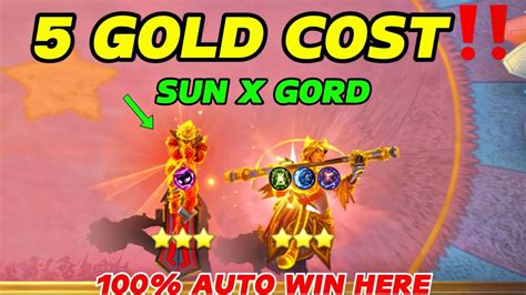 Magic Chess 5 Gold Cost Legendary 2 Heroes Only😱🔥 Sun X Gord With No