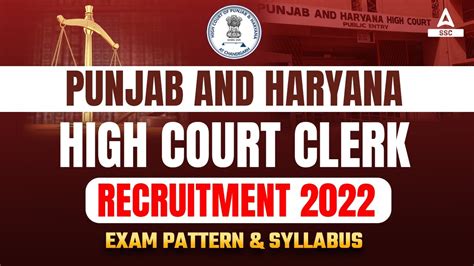 Punjab And Haryana High Court Clerk Syllabus And Exam Pattern Ssc