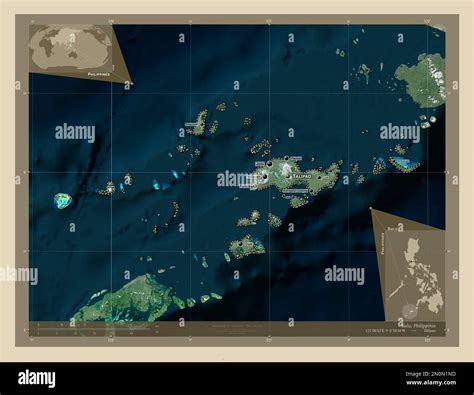 Sulu Province Of Philippines High Resolution Satellite Map Locations