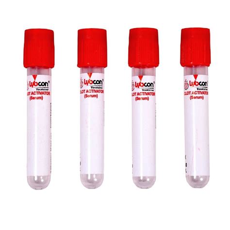 Red Cap 4 0ml Clot Activator Blood Collection Tubes 4ml At Rs 125