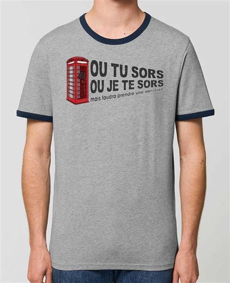 T Shirt Contrast Unisexe Stanley Ringer Ou Tu Sors Ou J Te Sors