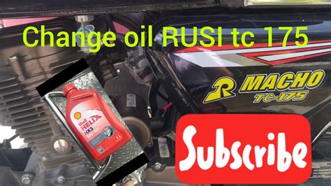 How To Change Oil Rusi Macho Tc 175 Shellhelix Rusi Rusimotorcycle