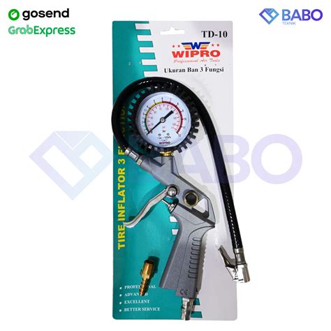 Jual WIPRO TD10 Tire Inflator Air Pressure Gun Isi Ukur Tekanan Angin 3