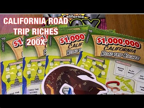 California Road Trip Riches X Tickets California Lottery