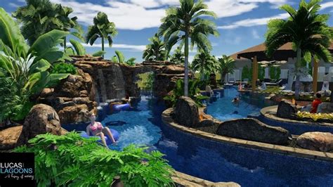 Lazy River Pool Design Lucas Lagoons Design We Design Insane Pools