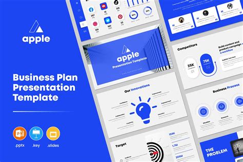 Business Plan Powerpoint Template Presentation Templates ~ Creative Market