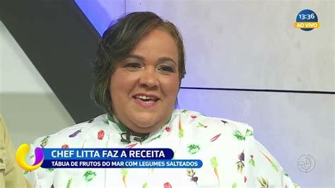 Chef Litta faz a receita Tábua de frutos do mar legumes salteados