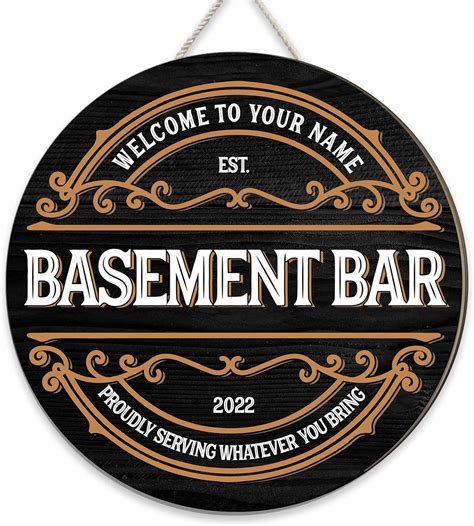 Amazon WODORO Custom Welcome To Our Bar Wood Sign Wall Plaque NOT