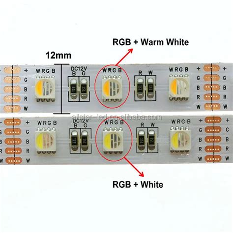 Dc12v Rgbwwrgbw Smd Led Strip Light 60ledm 4 Chip In 1 Led 5050 Led