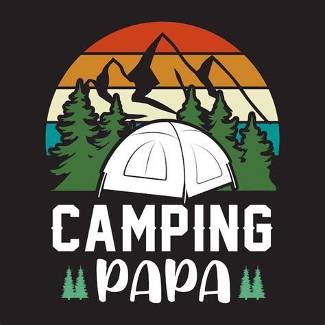 Premium Vector Camping T Shirt Design Vector Element