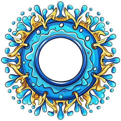 Circular Water Droplets In Motion 49891538 Png