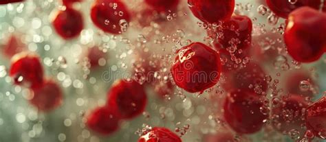 Cluster Of Red Balls Floating In Air Stock Illustration Illustration