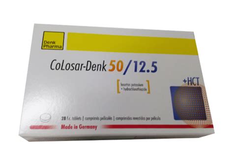 Colosar Denk Losartan 50mghctz 125mg 28s Ehealth Kenya